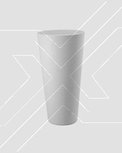 Macetero Petra 65 L Blanco (d40xh78cm) Plastico Italiano