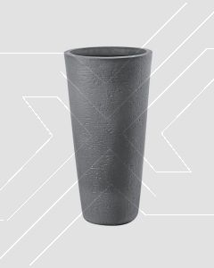 Macetero Petra 65 L Gris (d40xh78cm) Plástico Italiano