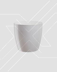 Macetero Monaco 4 L Blanco (D19xH18 cm) Plástico Italiano