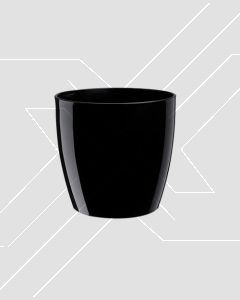 Macetero Monaco 4 L Negro (D19xH18 cm) Plástico Italiano