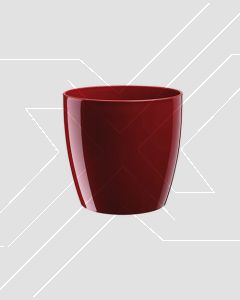 Macetero Monaco 4 L Rojo (D19xH18 cm) Plástico Italiano