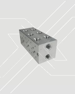 Manifold CETOP 3 Valvulas Solenoides 3 Secciones Paralelo