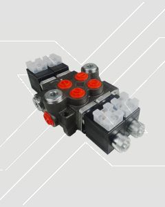 Valvula Oleohidraulica 12V (Solenoide) 2 Seccion 50 L 4/3 Centro Tandem