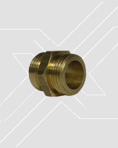 Niple Reduccion Bronce 3/4" HE x 1/2" HE