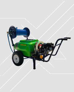 Carretilla 100 Lts  Enrollador 50mts Manguera y Pistola