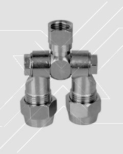 Portaboquilla Doble Articulado 1/4" HE 40 Bar
