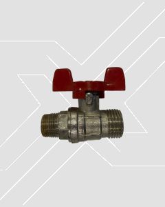 Llave de Bola Mariposa 1/2" x 1/4" HE-HE
