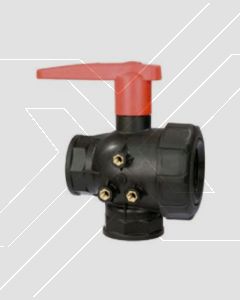 Valvula de Bola 3 Vias 3/4" Flujo continuo