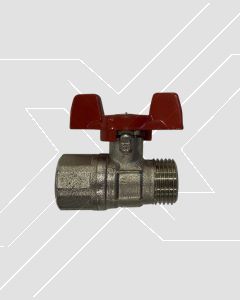 Llave de Bola 1/2" x 1/2" HI-HE Mariposa