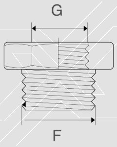 Bushing Bronce 1/4" Hi x 3/8" He