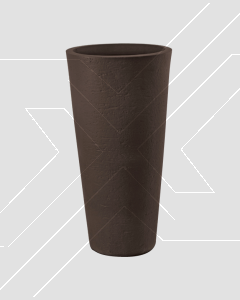 Macetero Petra 65 L Chocolate (d40xh78cm) Plástico Italiano