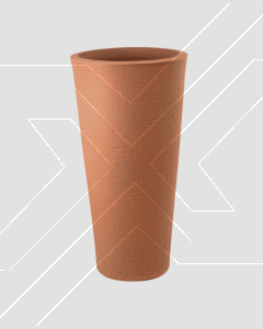 Macetero Petra 65 L Terracota (d40xh78cm) Plástico Italiano