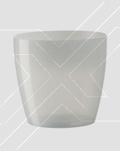 Macetero Monaco 4 L Blanco Opalino(D19xH18 cm) Plástico Italiano