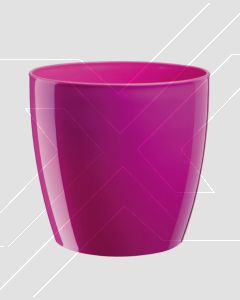 Macetero Monaco 4 L Fucsia (D19xH18 cm) Plástico Italiano
